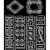 Best Plantilla de stencil Libros Vintage Library 20x25cm Plantillas