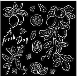 Clearance Plantilla de Stencil Limones Blue Dream 18x18cm Plantillas