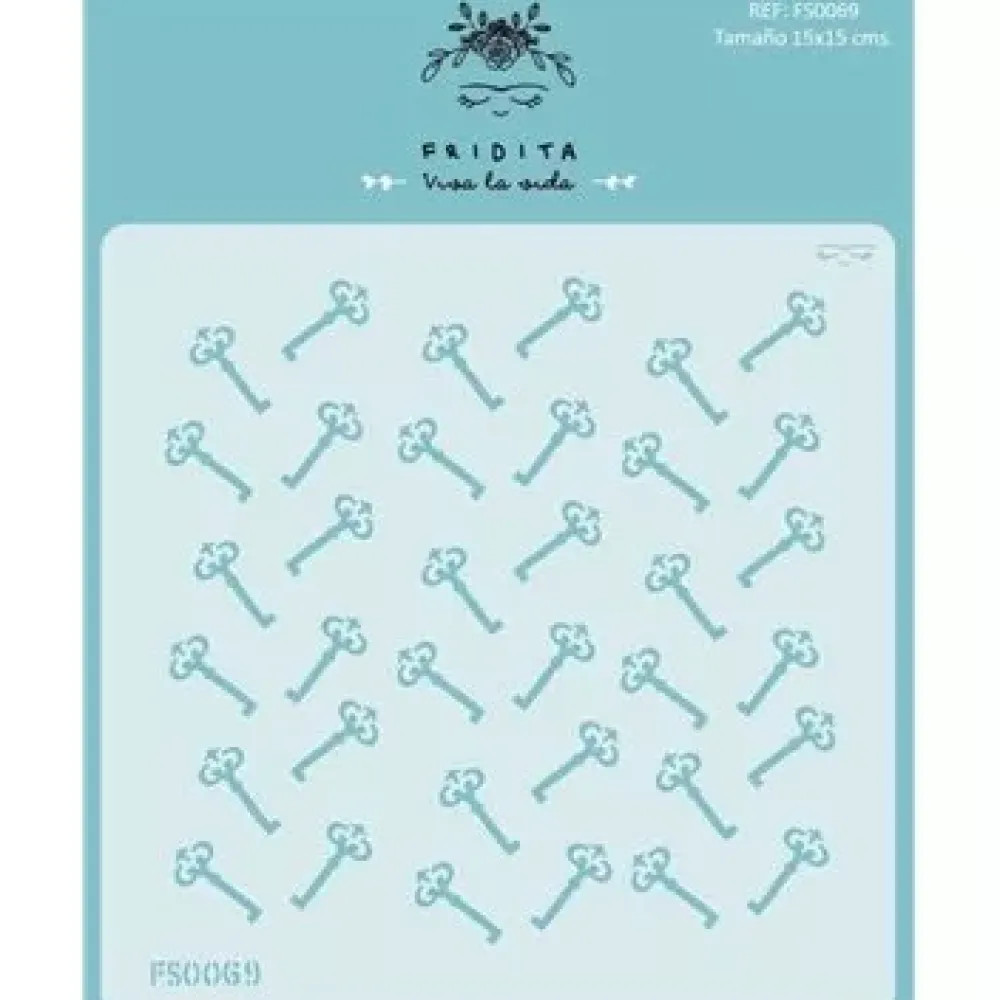 Best Plantilla de stencil Llaves15x15cm Plantillas
