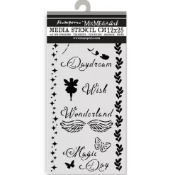New Plantilla de stencil Magic Day Wonderland 12x25cm Plantillas