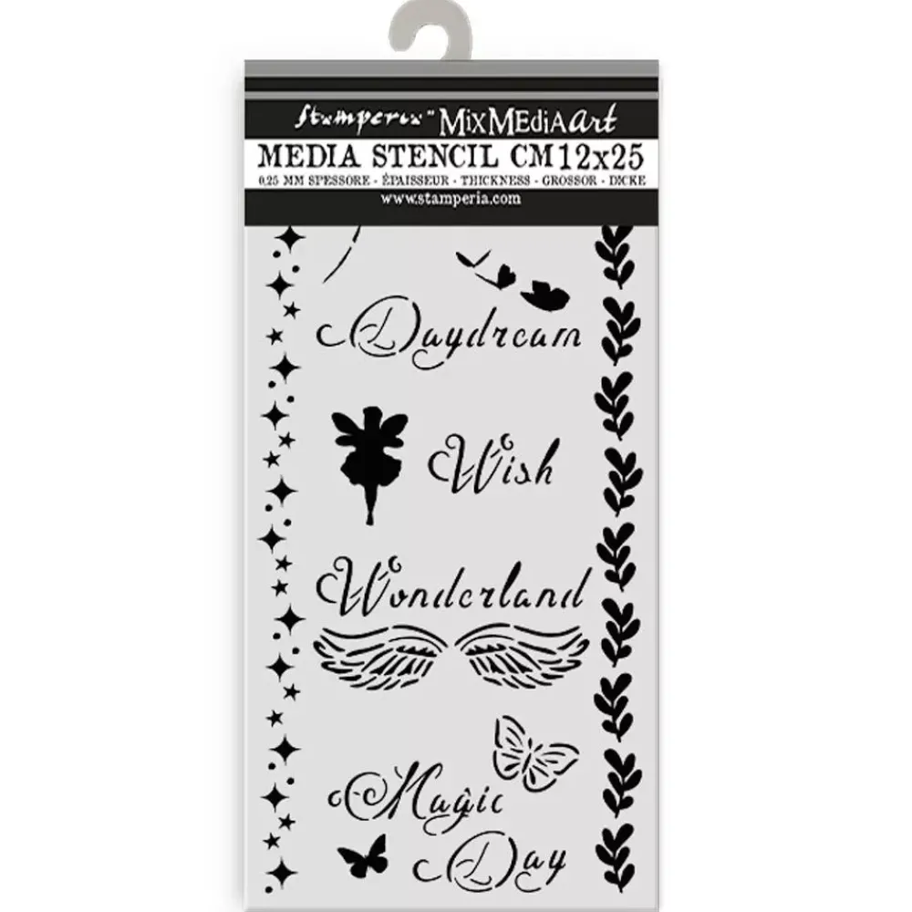 New Plantilla de stencil Magic Day Wonderland 12x25cm Plantillas
