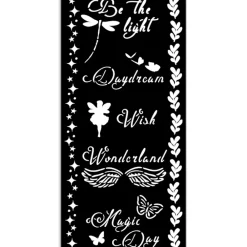 New Plantilla de stencil Magic Day Wonderland 12x25cm Plantillas