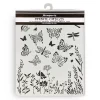 Discount Plantilla de stencil Mariposas Lavender Plantillas