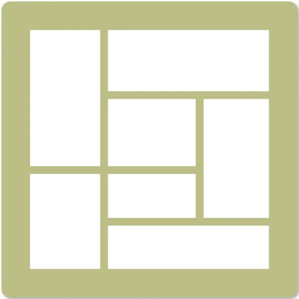 New Plantilla de stencil Mini Moodboard Farandole Plantillas