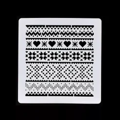New Plantilla de stencil Motivos invernales Florileges Design Plantillas