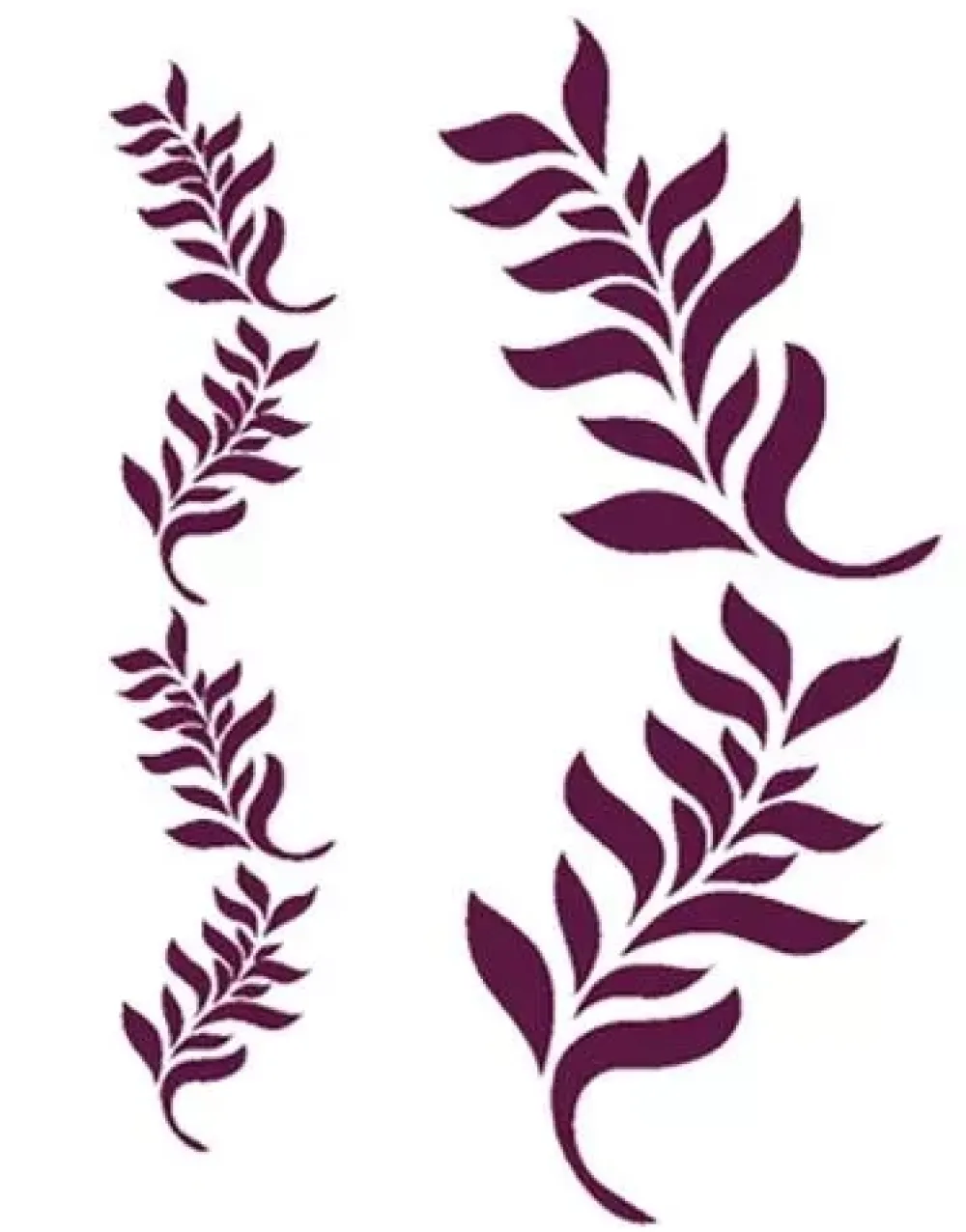 Hot Plantilla de Stencil N-1005 Decoración de laurel 21x30cm Dayka Plantillas