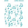 Best Plantilla de Stencil Notas Musicales 15x20cm Plantillas