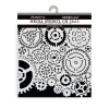 Sale Plantilla de stencil Patrón de engranajes Best Sellers 12x12cm Plantillas