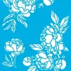 Online Plantilla de Stencil Peony Passion 15x20cm Plantillas