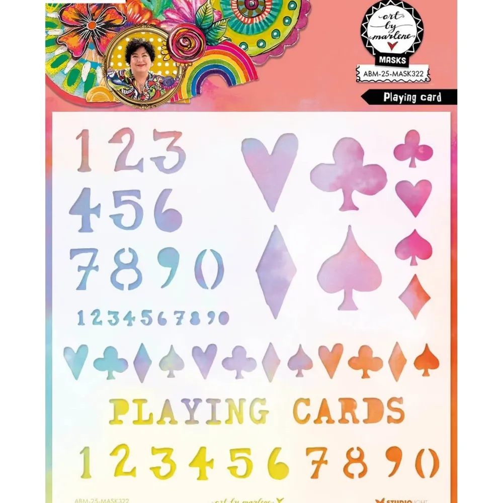 Online Plantilla de stencil Playing Card Art By Marlene Plantillas