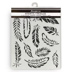 Best Plantilla de stencil Plumas Lavender Plantillas