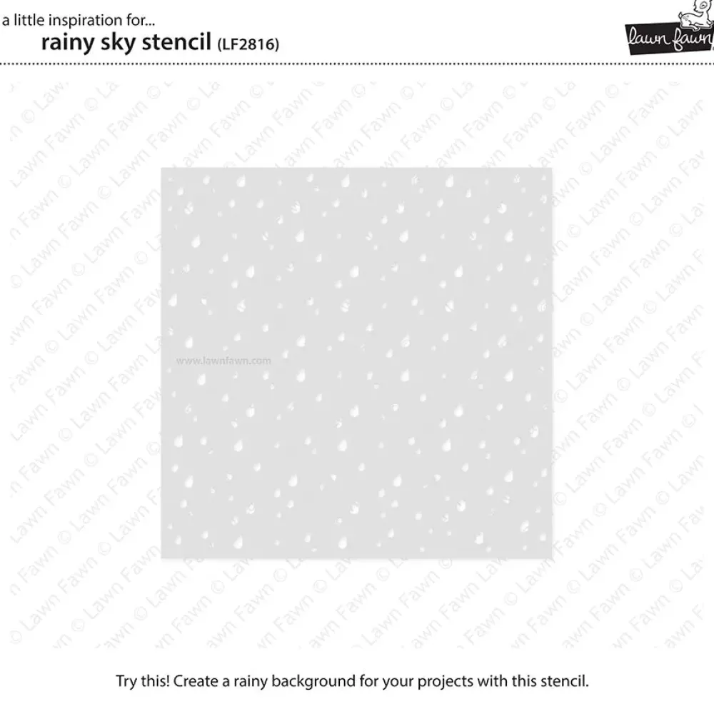 New Plantilla de Stencil Rainy Sky Plantillas