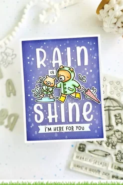 New Plantilla de Stencil Rainy Sky Plantillas