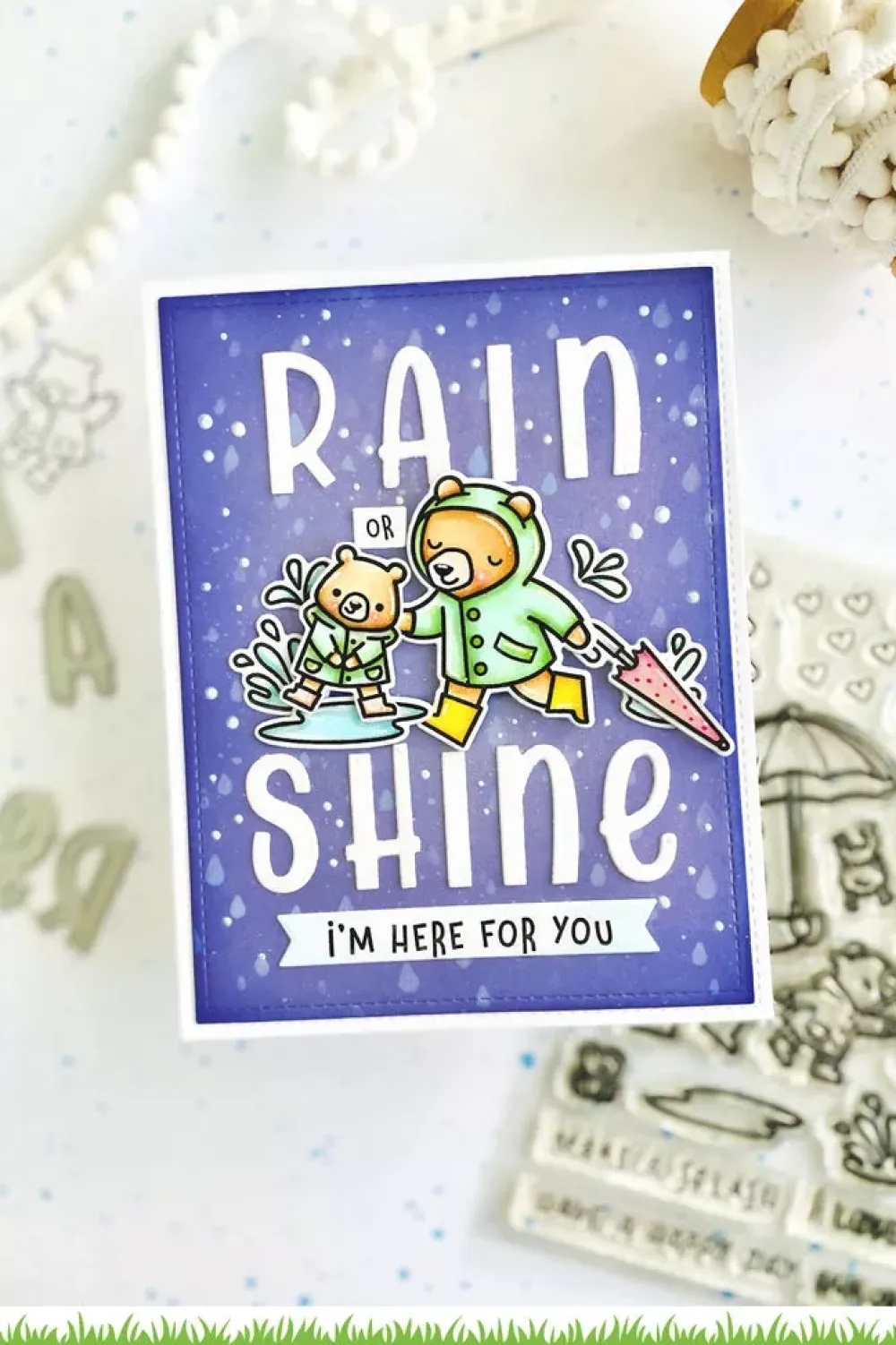 New Plantilla de Stencil Rainy Sky Plantillas