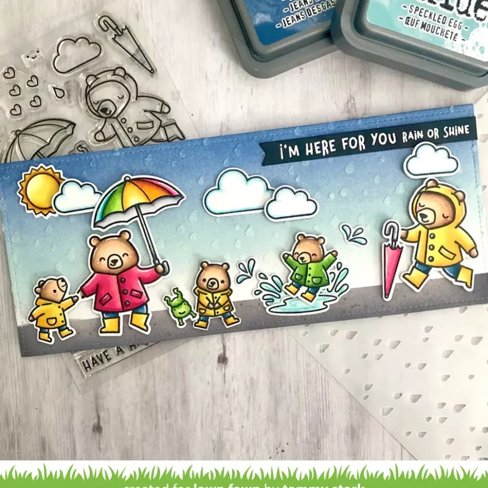 New Plantilla de Stencil Rainy Sky Plantillas