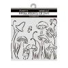 Sale Plantilla de stencil Setas Romantic Hidden Grove 12x12cm Plantillas