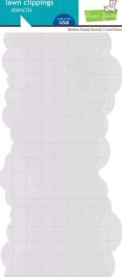 Plantilla de Stencil Slimline Cloudy 15x15cm Plantillas