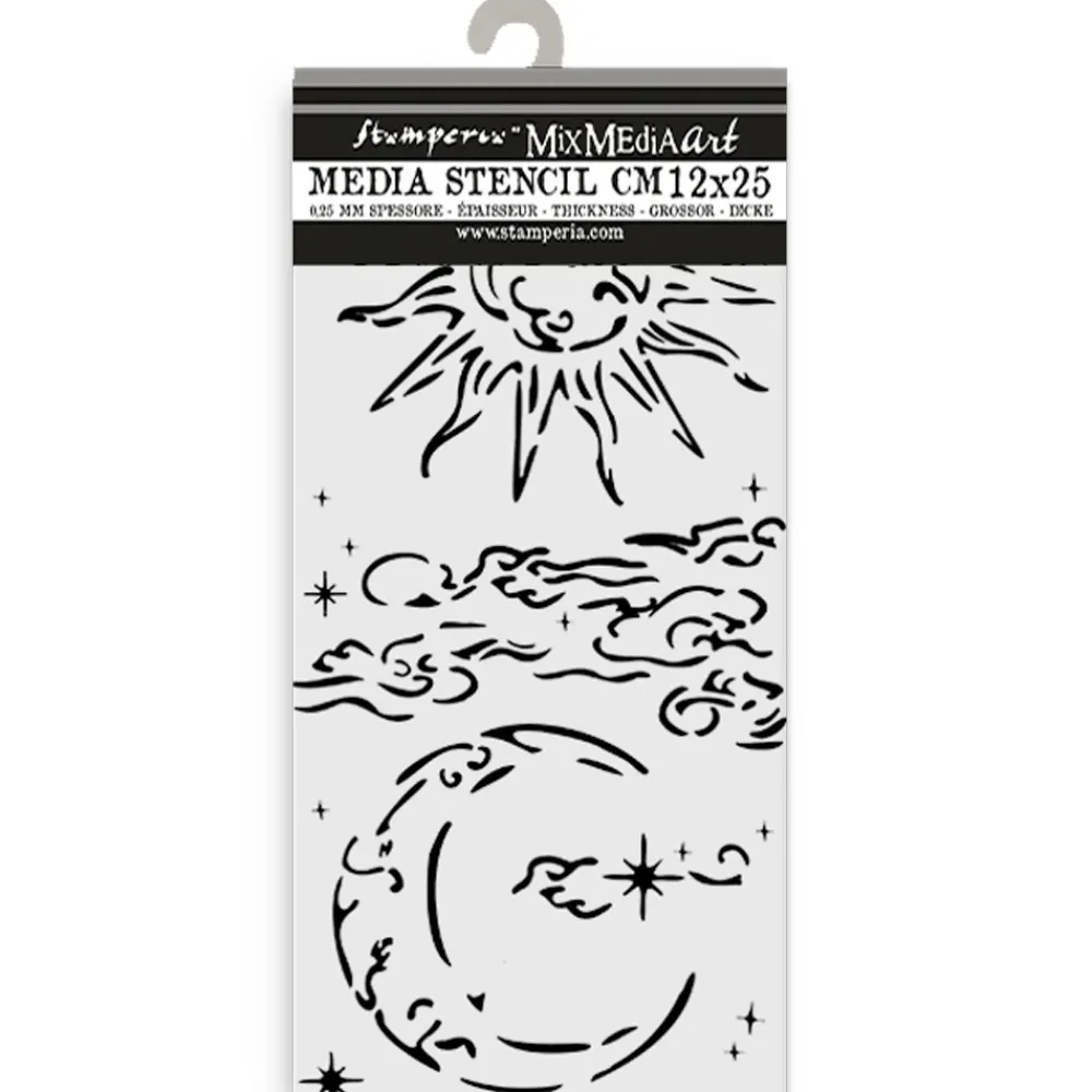 Outlet Plantilla de stencil Sol y Luna Masquerade 12x25cm Plantillas