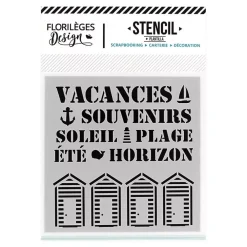Outlet Plantilla de stencil Souvenirs d'été Florileges Design Plantillas