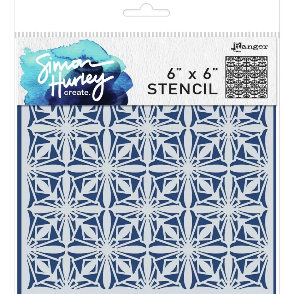 Online Plantilla de Stencil Stained Glass Simon Hurley Plantillas