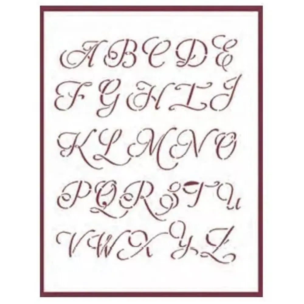 Clearance Plantilla de Stencil T-3092 Abecedario 21x30cm Dayka Plantillas