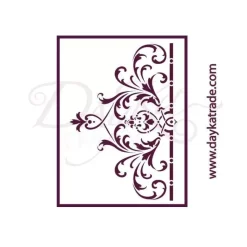 Plantilla de Stencil T-3178 Brocado 21x30cm Dayka Plantillas