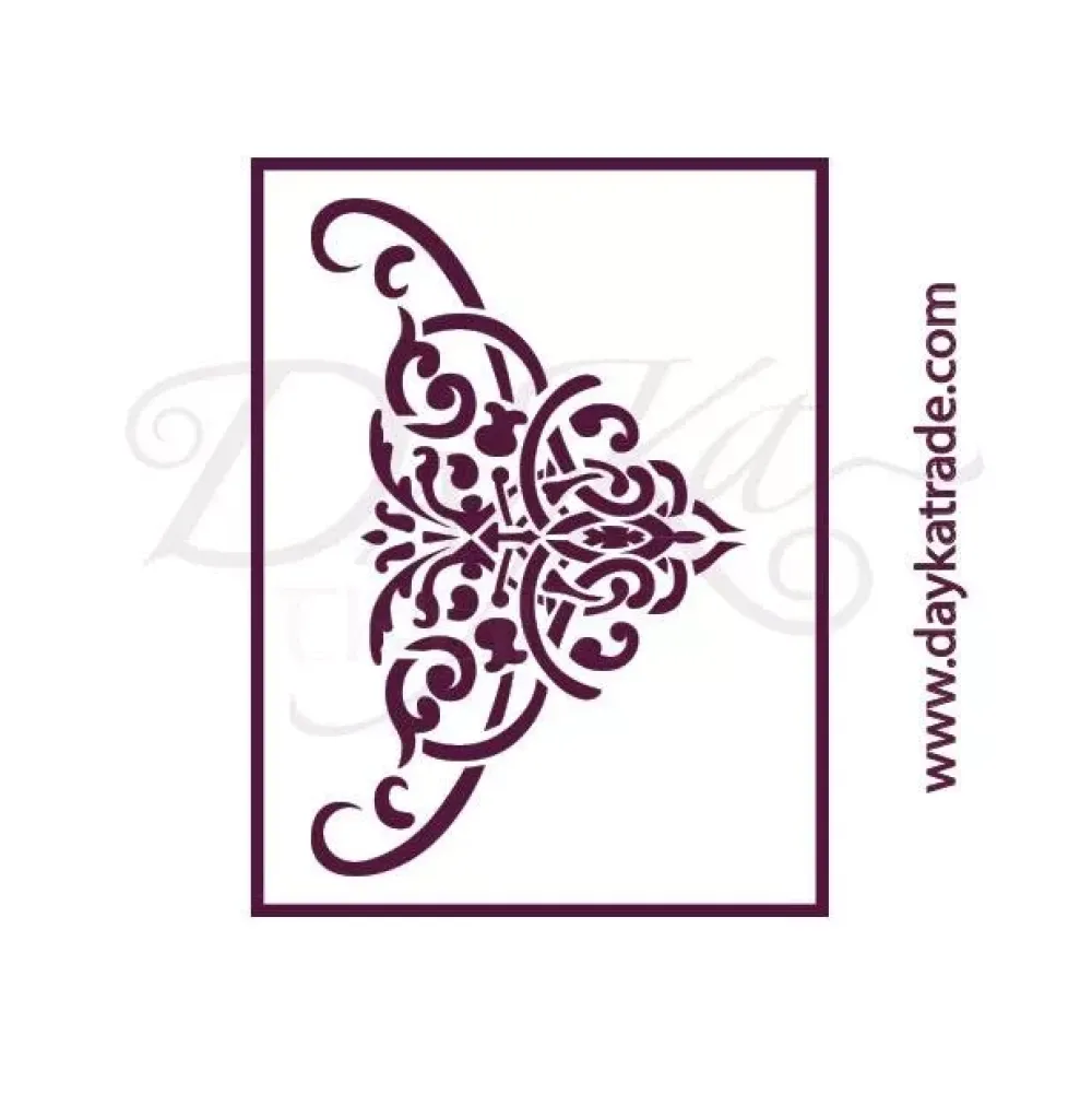 Clearance Plantilla de Stencil T-3180 Brocado 21x30cm Dayka Plantillas