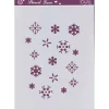 Outlet Plantilla de Stencil T-3043 Copos de Nieve 21x30cm Dayka Plantillas
