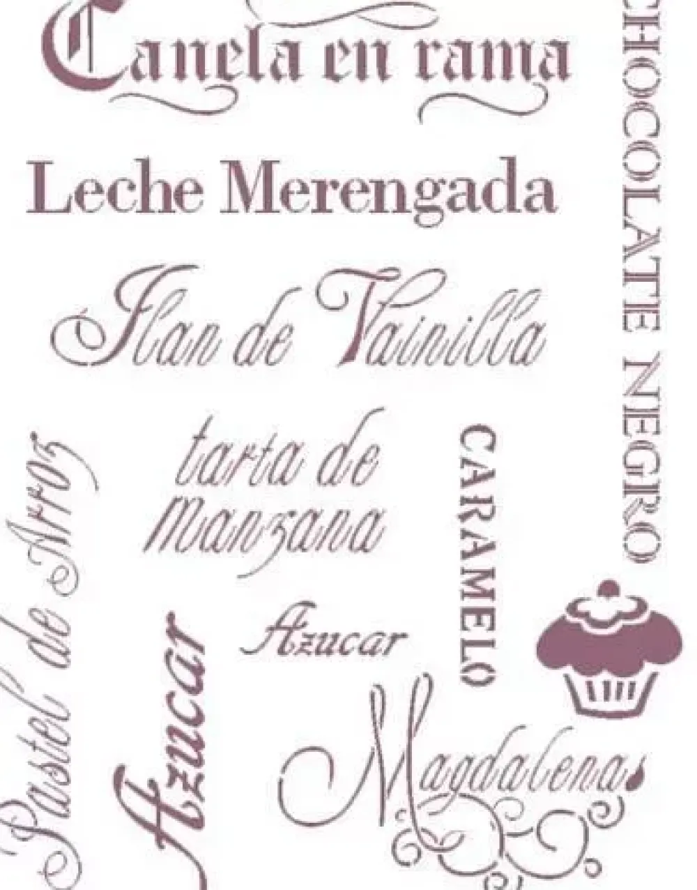 Clearance Plantilla de Stencil T-33051 Escrito cocina 30x42cm Dayka Plantillas