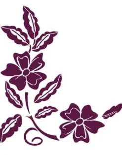 Plantilla de Stencil T-3008 Esquinera floral 21x30cm Dayka Plantillas