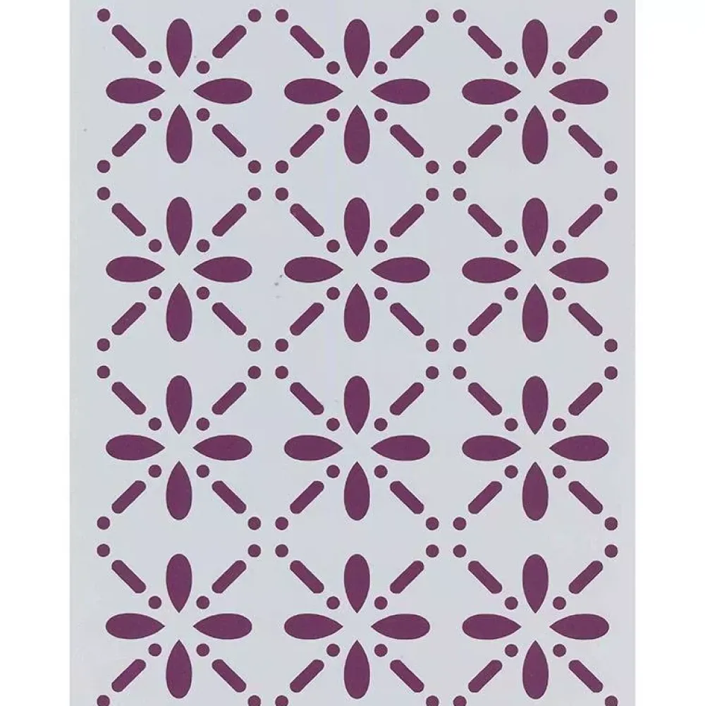 Sale Plantilla de Stencil T-3136 Flores 21x30cm Dayka Plantillas