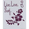 Sale Plantilla de Stencil T-3164 Flores Surf 21x30cm Plantillas