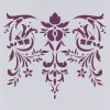 Clearance Plantilla de Stencil T-3128 Fondo floral 21x30cm Dayka Plantillas