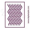 Plantilla de Stencil T-3336 Ondas 21x30cm Dayka Plantillas