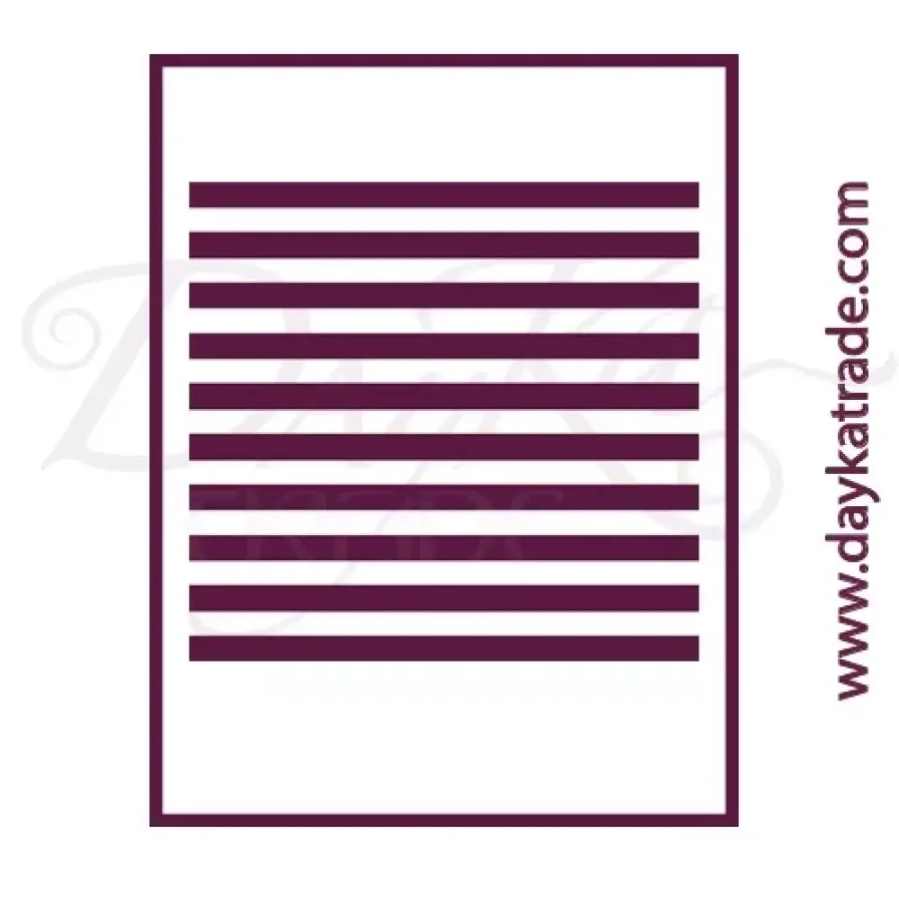 New Plantilla de Stencil T-3261 Rayas 21x30cm Dayka Plantillas
