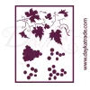 New Plantilla de Stencil T-33081 Uvas 30x42cm Dayka Plantillas
