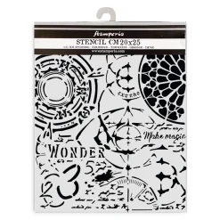 Clearance Plantilla de stencil Textura Gótica Master of Magic 20x25cm Plantillas