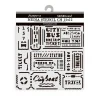 New Plantilla de stencil Tickets Art of Travelling 12x12cm Plantillas