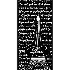 Clearance Plantilla de stencil Torre Eiffel Oh là là! 12x25cm Plantillas