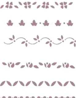New Plantilla de Stencil V-155 Cenefas15x21cm Dayka Plantillas