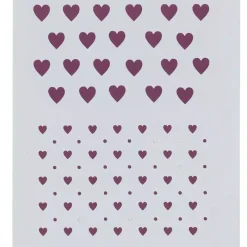 Sale Plantilla de Stencil V-148 Corazones 15x21cm Dayka Plantillas