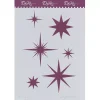 Plantilla de Stencil V-223 Estrellas 15x21cm Dayka Plantillas