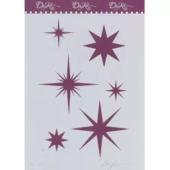 Plantilla de Stencil V-223 Estrellas 15x21cm Dayka Plantillas