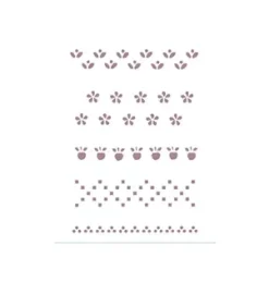 Clearance Plantilla de Stencil V-152 Florecillas 15x21cm Dayka Plantillas