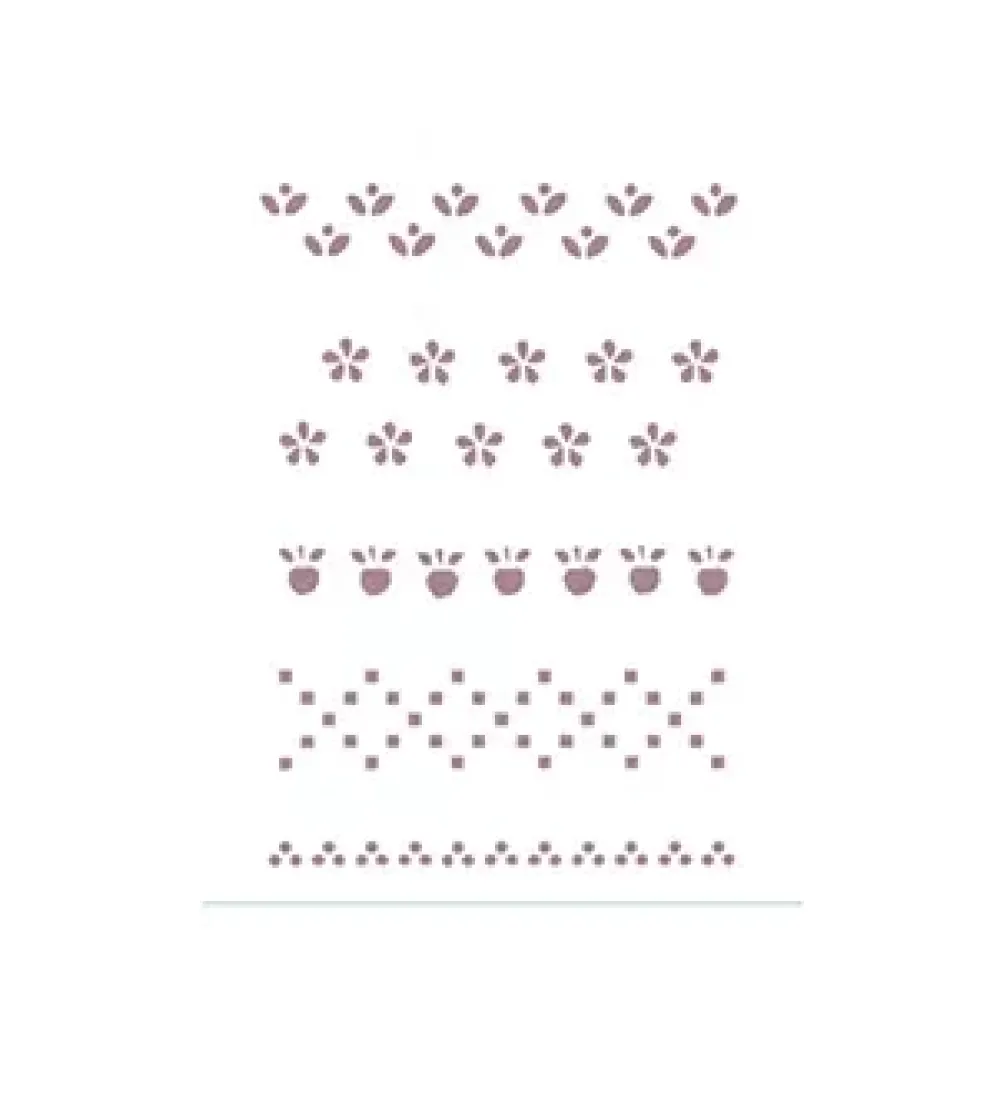 Clearance Plantilla de Stencil V-152 Florecillas 15x21cm Dayka Plantillas