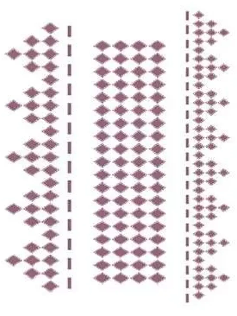 Sale Plantilla de Stencil V-216 Formas con rombos 15x21cm Dayka Plantillas