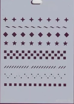 Best Plantilla de Stencil V-151 Geométricos 15x21cm Dayka Plantillas