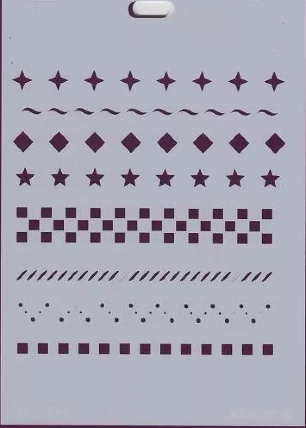 Best Plantilla de Stencil V-151 Geométricos 15x21cm Dayka Plantillas