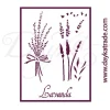 Plantilla de stencil V-307 Lavanda 15x21cm Dayka Plantillas