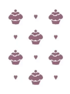 Hot Plantilla de Stencil V-205 Pastelitos 15x21cm Dayka Plantillas